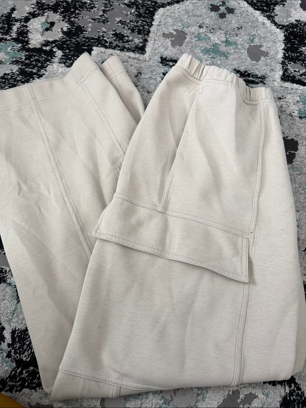 lululemon athletica Cream Cargo Track Pants